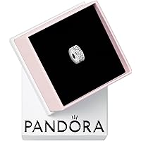 パンドラSparkling Row Spacerクリップチャーム　２点 Amazon.com: PANDORA Sparkling Row Spacer Charm - Gift for